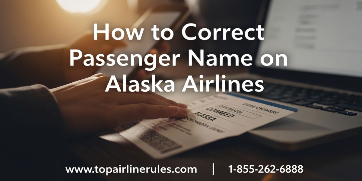 How to Correct Passenger Name on Alaska Airlines