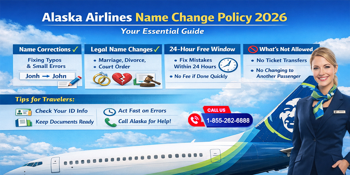 Alaska Airlines Name Change Policy 2026 – A Complete Guide