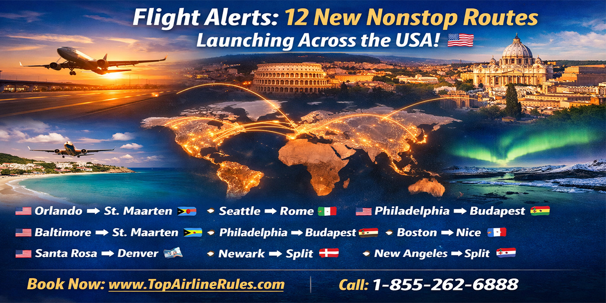 Flight Alerts USA: 12 New Nonstop Routes Launching This Week