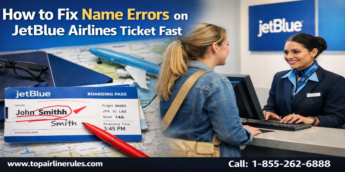 How to Fix Name Errors on JetBlue Airlines Ticket Fast
